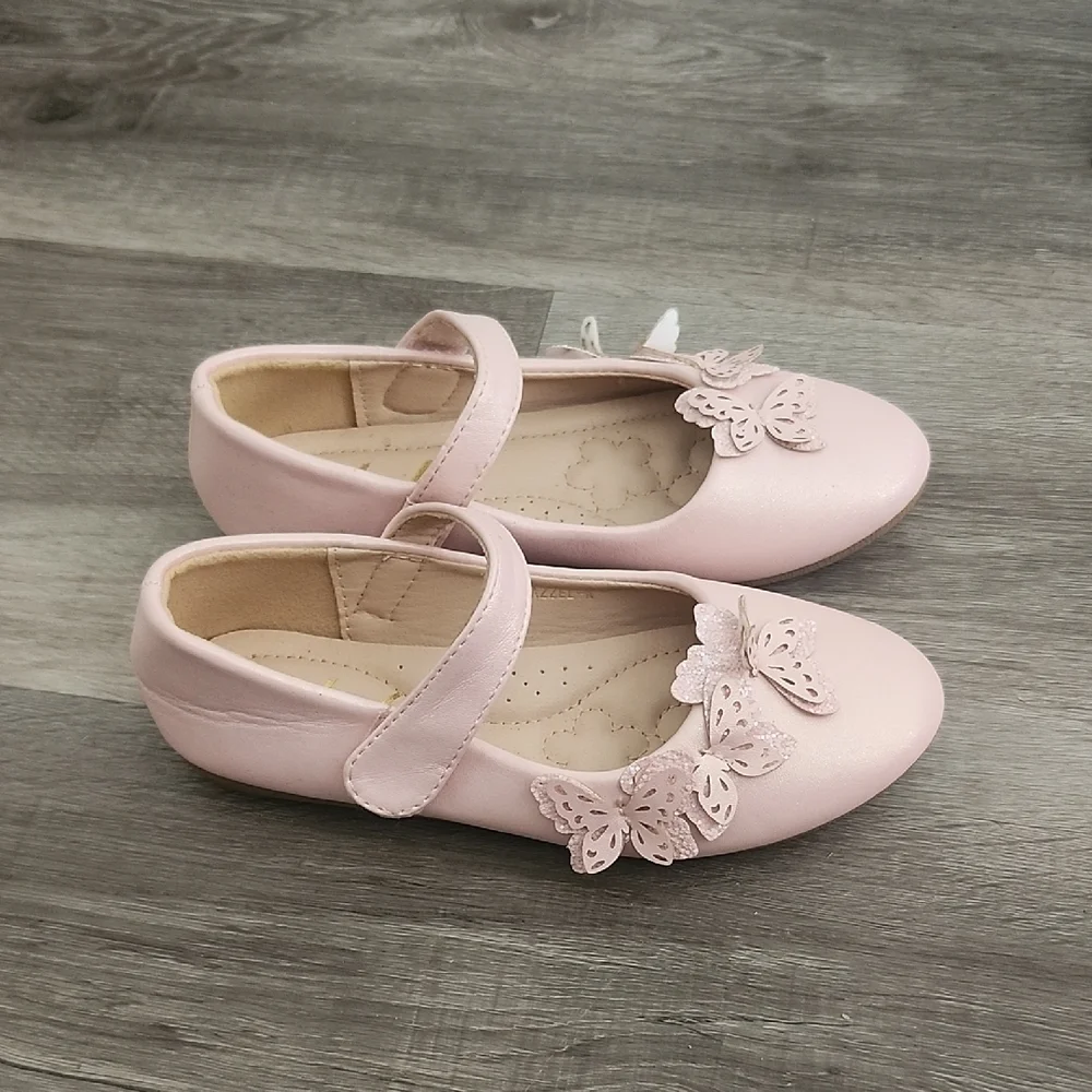 Pink Butterfly Kids Shoes - Picture 3 of 4